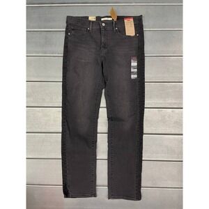 Levis 314 Shaping Straight Jeans Womens 32 Black/Charcoal Gray Denim
